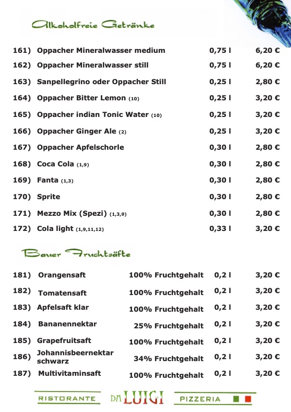 Speisekarte & Getränke 🍴 Leutewitzer Windmühle